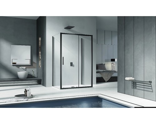Душевая дверь Good Door Cofe WTW-110-C-B 110 профиль Черный стекло прозрачное
