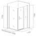 Душевая дверь Good Door Cofe WTW-110-C-B 110 профиль Черный стекло прозрачное