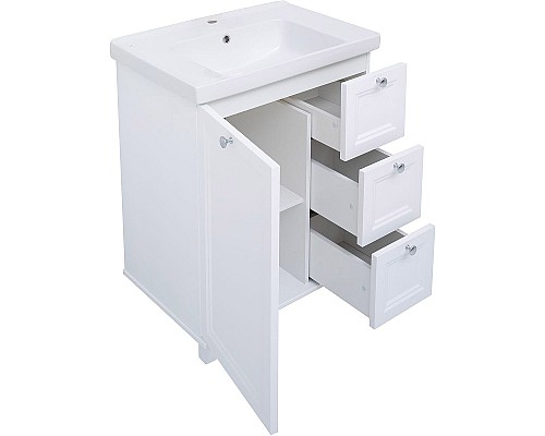Тумба под раковину Aquanet Амели 70 261988 Белая матовая
