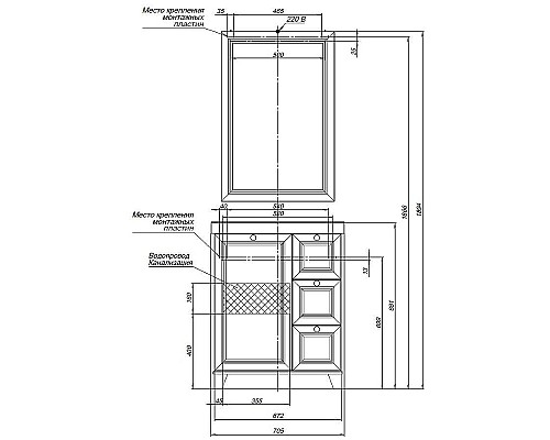 Тумба под раковину Aquanet Амели 70 261988 Белая матовая