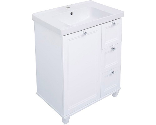 Тумба под раковину Aquanet Амели 70 261988 Белая матовая