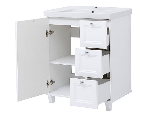 Тумба под раковину Aquanet Амели 70 261988 Белая матовая