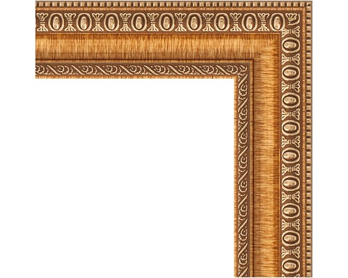 Зеркало Evoform Definite 75х55 BY 3042 в багетной раме - Золотые бусы на бронзе 60 мм