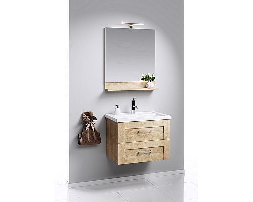 Фостер Панель с зеркалом и светильником AQWELLA FOS0206DS