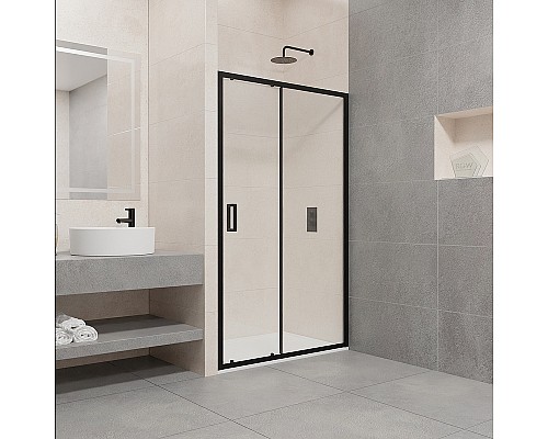 Душевая дверь RGW Passage PA-016B 160 350801616-14 профиль Черный стекло прозрачное