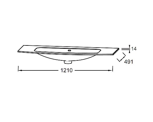 Раковина Jacob Delafon Nona 120 EB1882RU-00 Белая