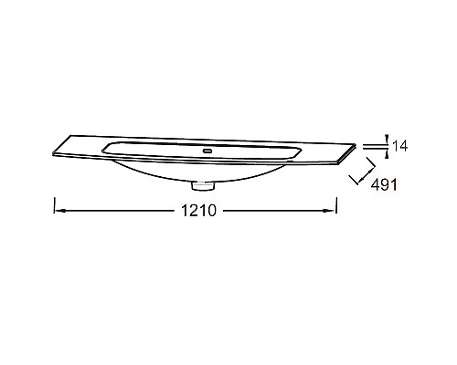 Раковина Jacob Delafon Nona 120 EB1882RU-00 Белая