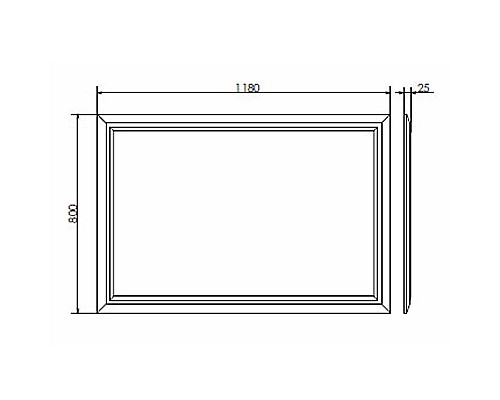 Зеркало Comforty Империя 120 00004143506 Белое
