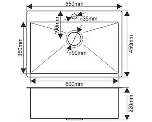 Кухонная мойка Melana Profline D6545HC Бронза