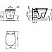 Комплект унитаза с инсталляцией Ideal Standard Connect Air PR212101 с сиденьем Микролифт и клавишей смыва