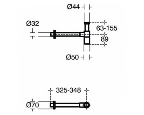 Сифон для раковины Ideal Standard T4441XG Черный шелк