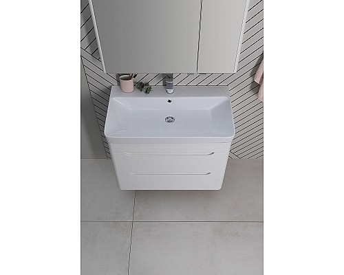 Тумба под раковину Aquanet София 80 274002 подвесная Белый глянец