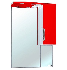 Зеркало со шкафом Bellezza Лагуна 65 4612110001035 с подсветкой R Красное Белое