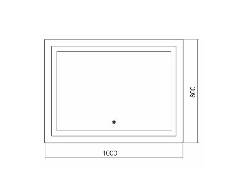 Зеркало Azario Ливия 100 ФР-00001225 с подсветкой с сенсорным выключателем