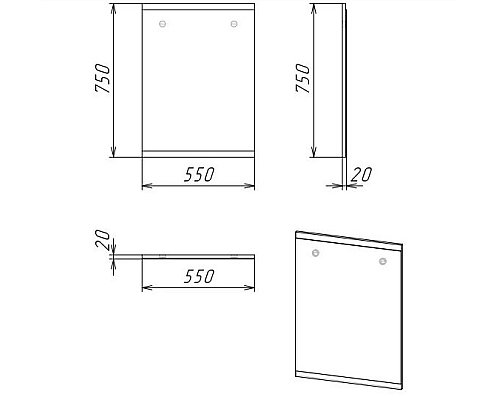 Зеркало Grossman Бруно 55 205506 Веллингтон