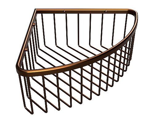 Полка корзина Bemeta Amber 155208312 угловая Медное золото матовое