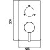 Смеситель для душа RGW Shower Panels SP-43-03 Хром
