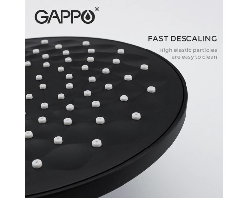 Душевая система Gappo G90 с термостатом Черная матовая