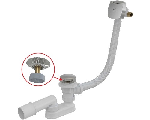 Слив-перелив Alcaplast Click-Clack Хром