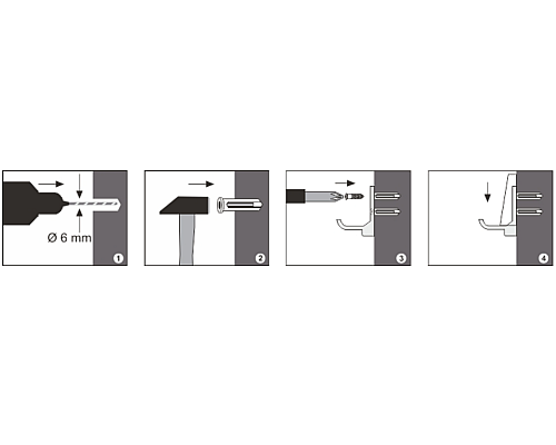 Двойной крючок WasserKRAFT Lopau K-6023D Хром