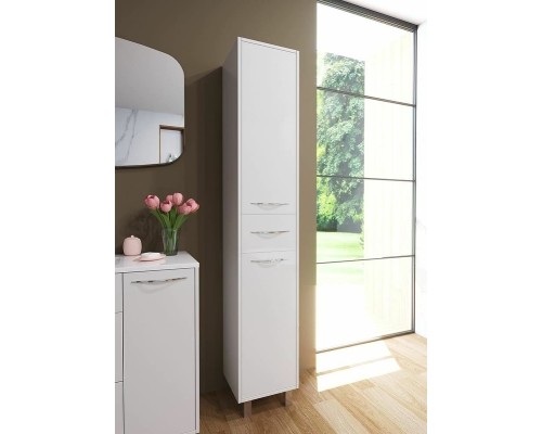 Шкаф пенал Эстет Barcelona 35 R ФР-00003591 Белый