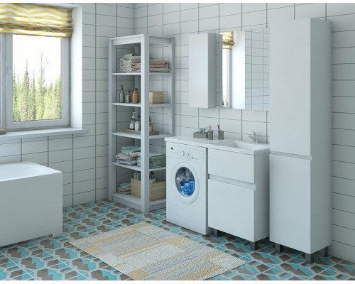 Тумба с раковиной Эстет Dallas Luxe 130 R ФР-00002268 Белая