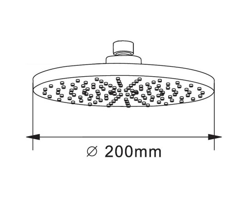 Верхний душ Orange S09TS Хром