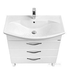 Тумба под раковину Ария 80 Н белый Aquaton 1A141301AA010
