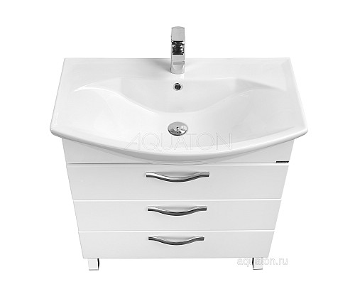Тумба под раковину Ария 80 Н белый Aquaton 1A141301AA010