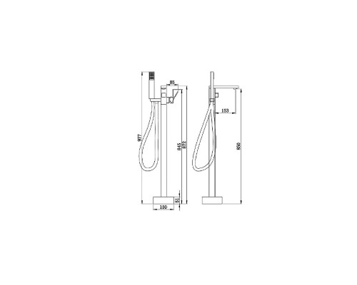 Смеситель для ванны Boch Mann Albano BM7774 Хром