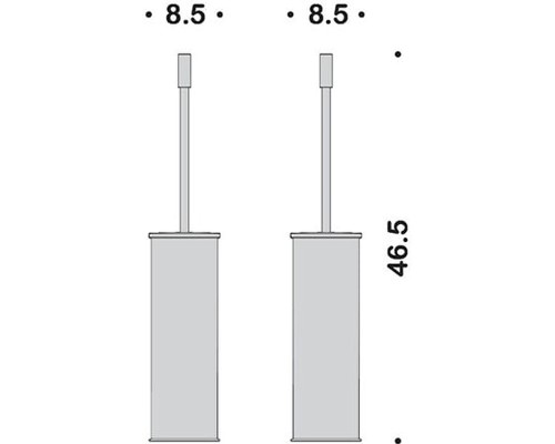 Ершик для унитаза Colombo Design Plus W4961.NM Черный матовый