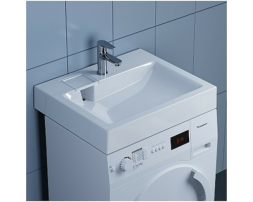 Раковина Paola Siena 60x50 на стиральную машину Белая глянцевая