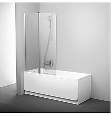 Шторка для ванны Ravak CVS2 7QLA0100Z1 100 L белый стекло 