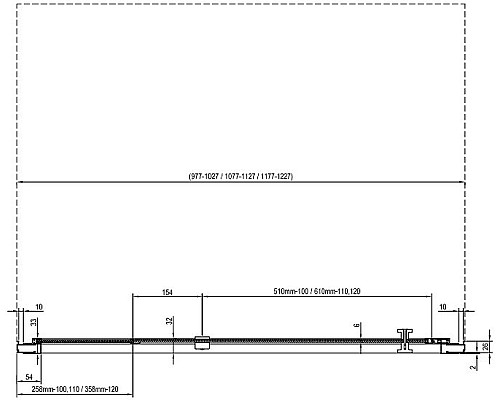 Душевая дверь Ravak Nexty NDOP2-120 03OG0C00Z1 профиль Хром стекло Transparent