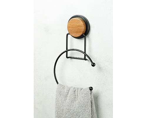 Кольцо для полотенца Fixsen Magic Wood FX-46011 Черный матовый