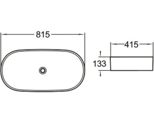 Раковина-чаша SantiLine 82 SL-1079 Белая