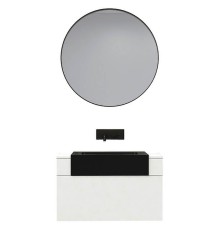 Комплект мебели для ванной Black&White Universe 901U800 подвесной Белый