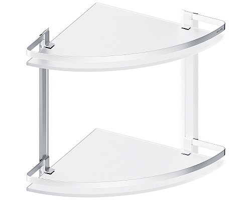 Стеклянная полка AM.PM Sense L A7456200 угловая Серебристая