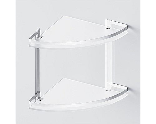 Стеклянная полка AM.PM Sense L A7456200 угловая Серебристая