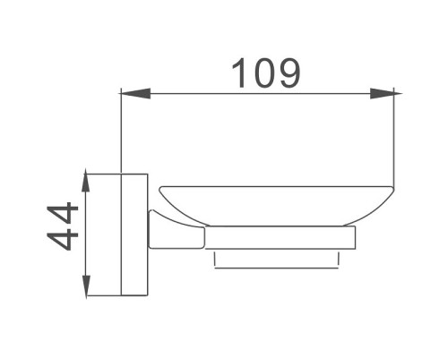 Мыльница Haiba HB8602 Хром