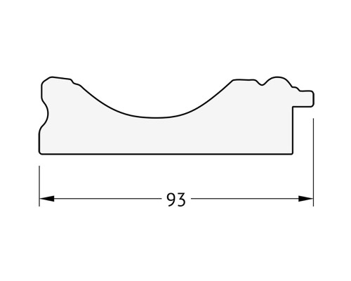 Зеркало Evoform Exclusive-G Floor 202х112 BY 6361 с гравировкой в багетной раме - Серебряный акведук 93 мм