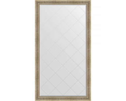 Зеркало Evoform Exclusive-G Floor 202х112 BY 6361 с гравировкой в багетной раме - Серебряный акведук 93 мм