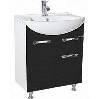 Тумба под раковину Bellezza Альфа 65 4638810090049 Белая Черная