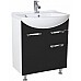 Тумба под раковину Bellezza Альфа 65 4638810090049 Белая Черная