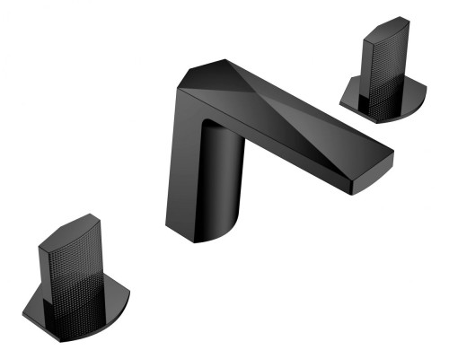 Смеситель врезной на 3отв. Boheme Venturo черный, ручка TOUCH