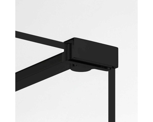 Душевая перегородка Cerutti SPA Muza 100x100 T100 профиль Черный стекло прозрачное