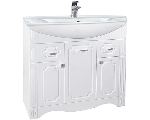 Тумба под раковину Bellezza Кантри 85 4639914000019 Белая