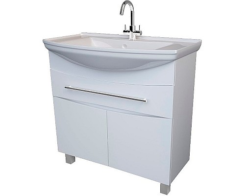 Тумба под раковину 1MarKa Lina New 85Н У94493 Белый глянец