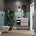 Раковина Kerama Marazzi CUBO правая подвесная 90, белая глянцевая