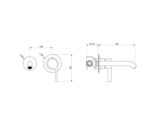 Смеситель для раковины Webert DoReMi DR830606560